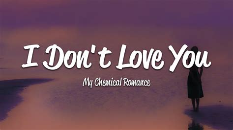 i dont love you lyrics